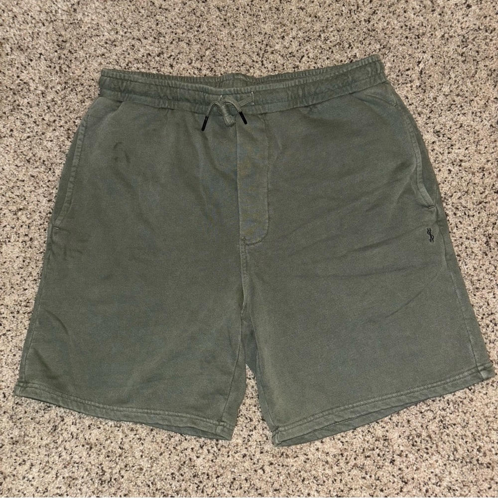KSUBI Olive Green 100% Cotton Shorts Large